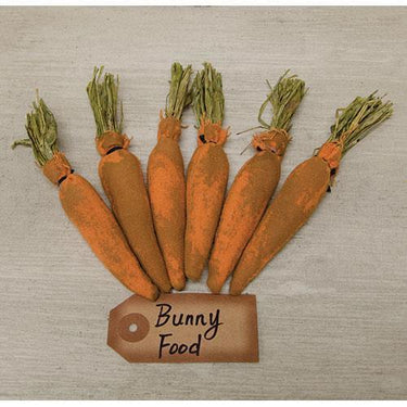 6 Set Bunny Food Carrots - The Fox Decor